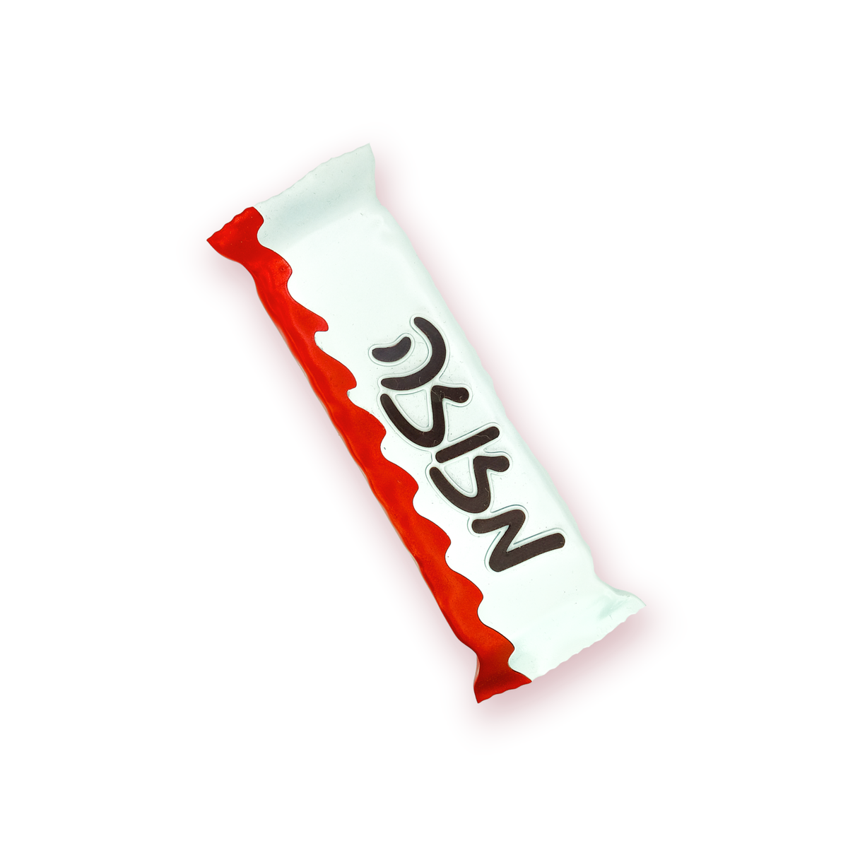 "Bueno" Candy Bar Mezuzah / White & Red