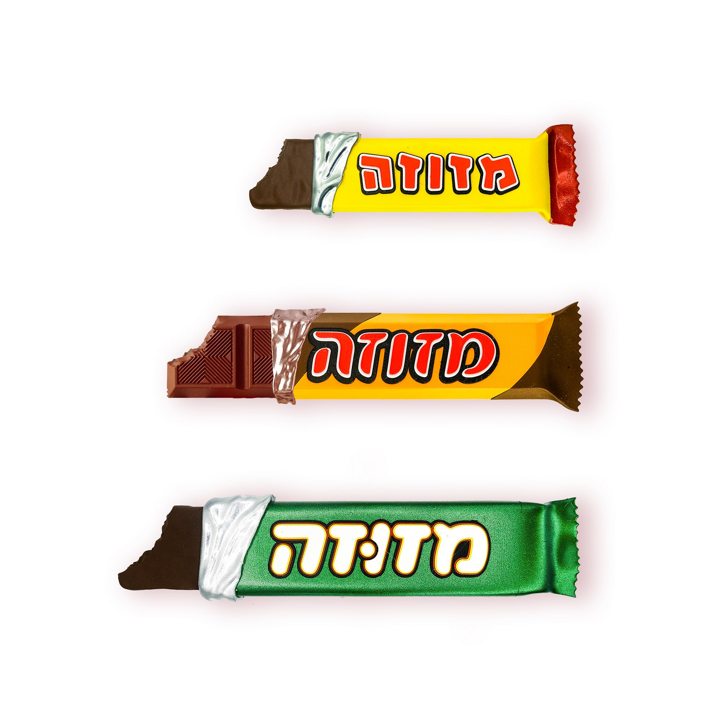 "Tortit" Candy Bar Mezuzah / Green