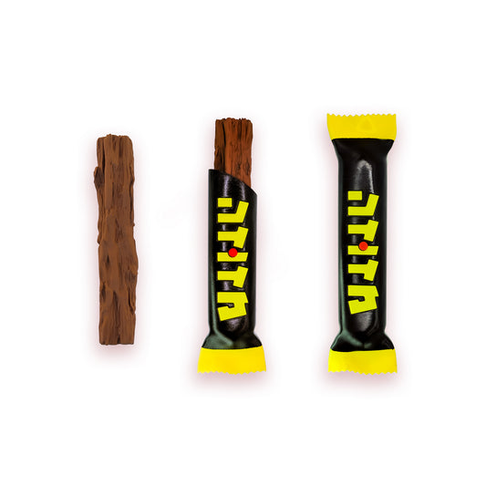 "Mekupelet" Candy Bar Mezuzah / Brown