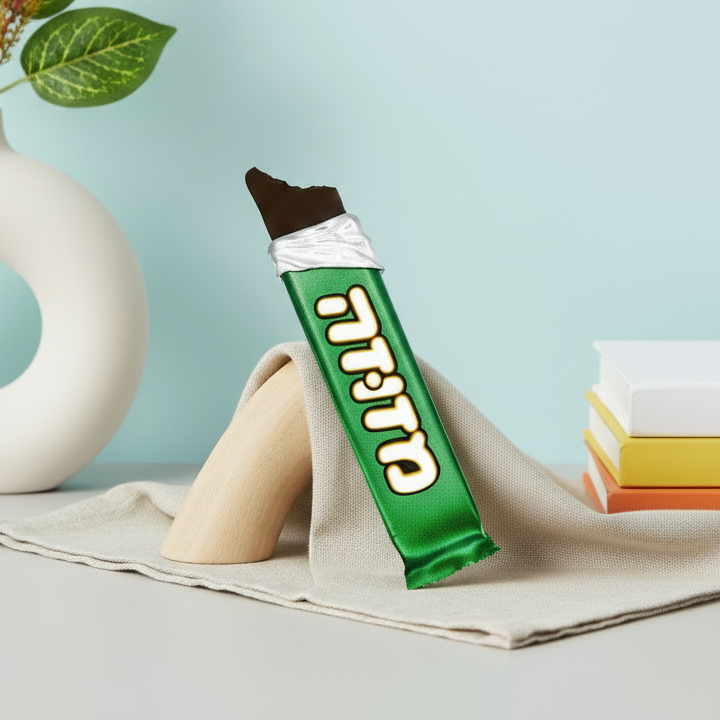 "Tortit" Candy Bar Mezuzah / Green