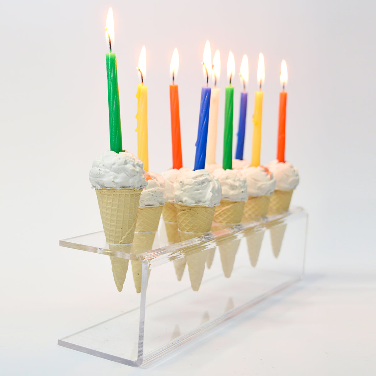 Ice Cream Hanukkah Menorah - The Original