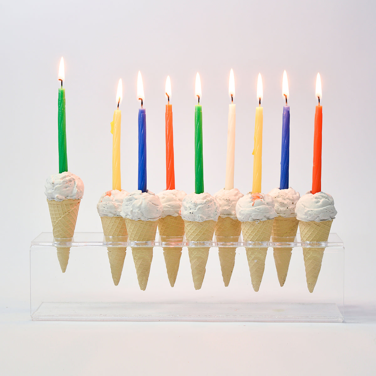 Ice Cream Hanukkah Menorah - The Original
