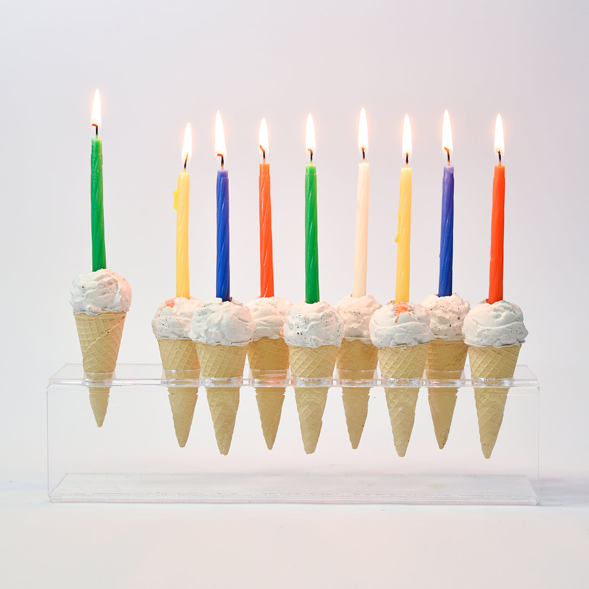 Ice Cream Hanukkah Menorah - The Original